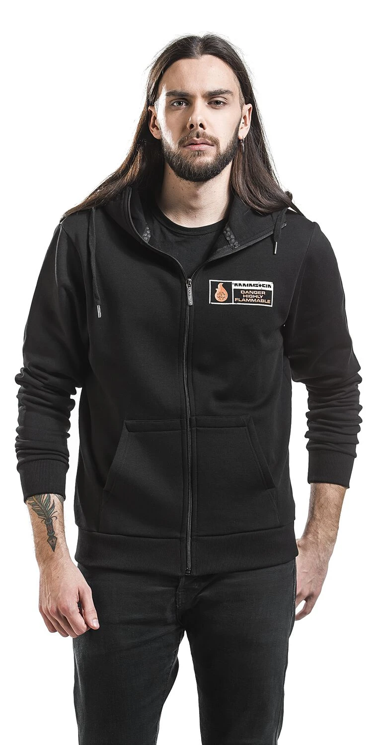 "Benzin" Hooded Zip Black By Rammstein 8 "Benzin" Hooded Zip Black By Rammstein - Image 6