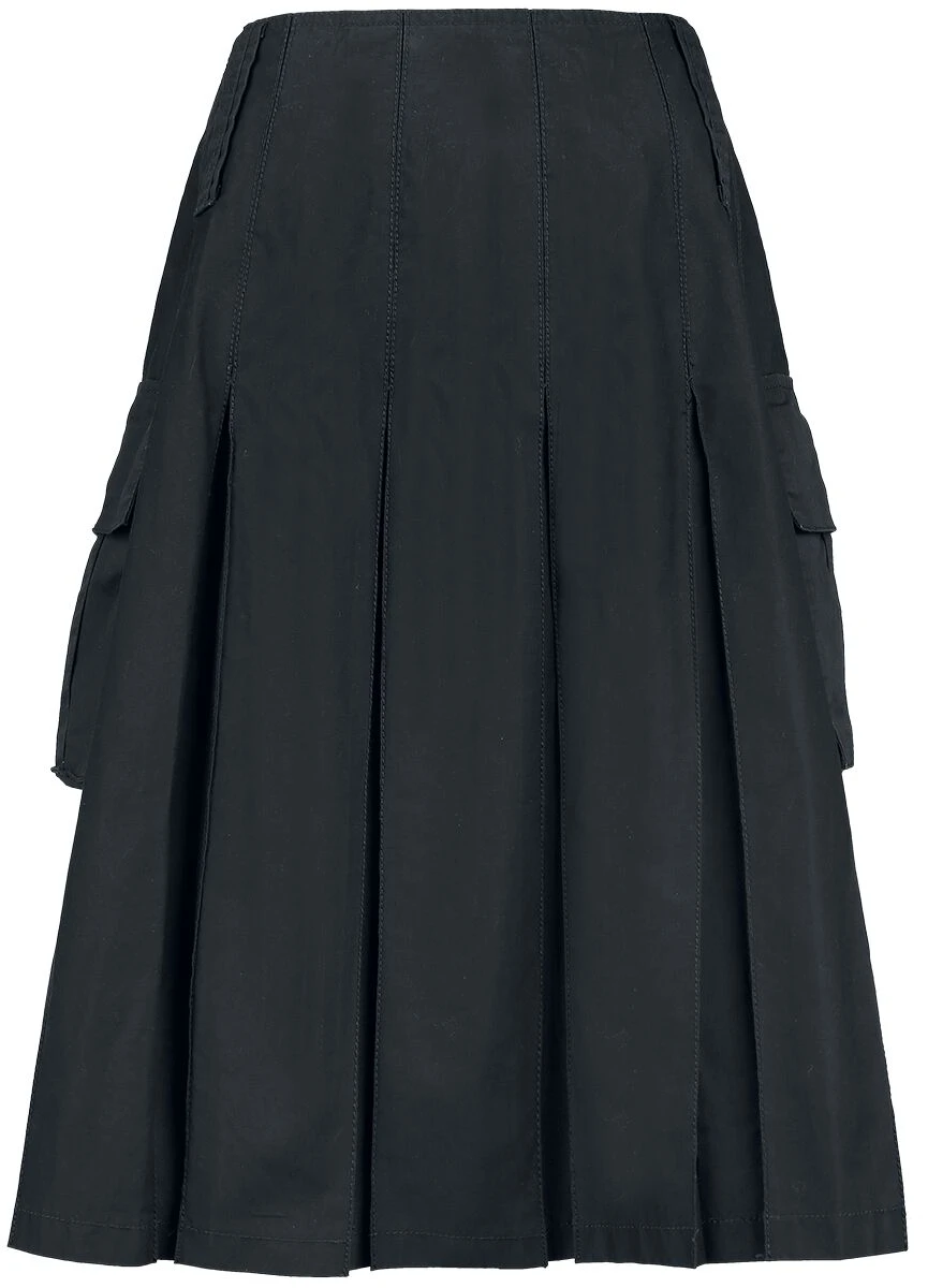 "Kilt" Medium-length Skirt Black By Brandit 3 "Kilt" Medium-length Skirt Black By Brandit - Image 2