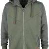 "Mask Of Sanity" Hooded Zip Olive-grey By EMP Premium Collection 1 "Mask Of Sanity" Hooded Zip Olive-grey By EMP Premium Collection -Men Fashion Clothing Store 395552a