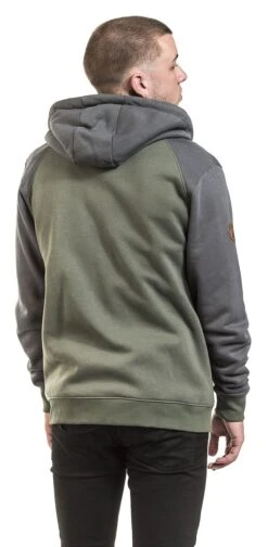 "Mask Of Sanity" Hooded Zip Olive-grey By EMP Premium Collection -Men Fashion Clothing Store 395552wb