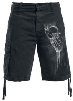 "Bat Curse" Shorts Black By Spiral