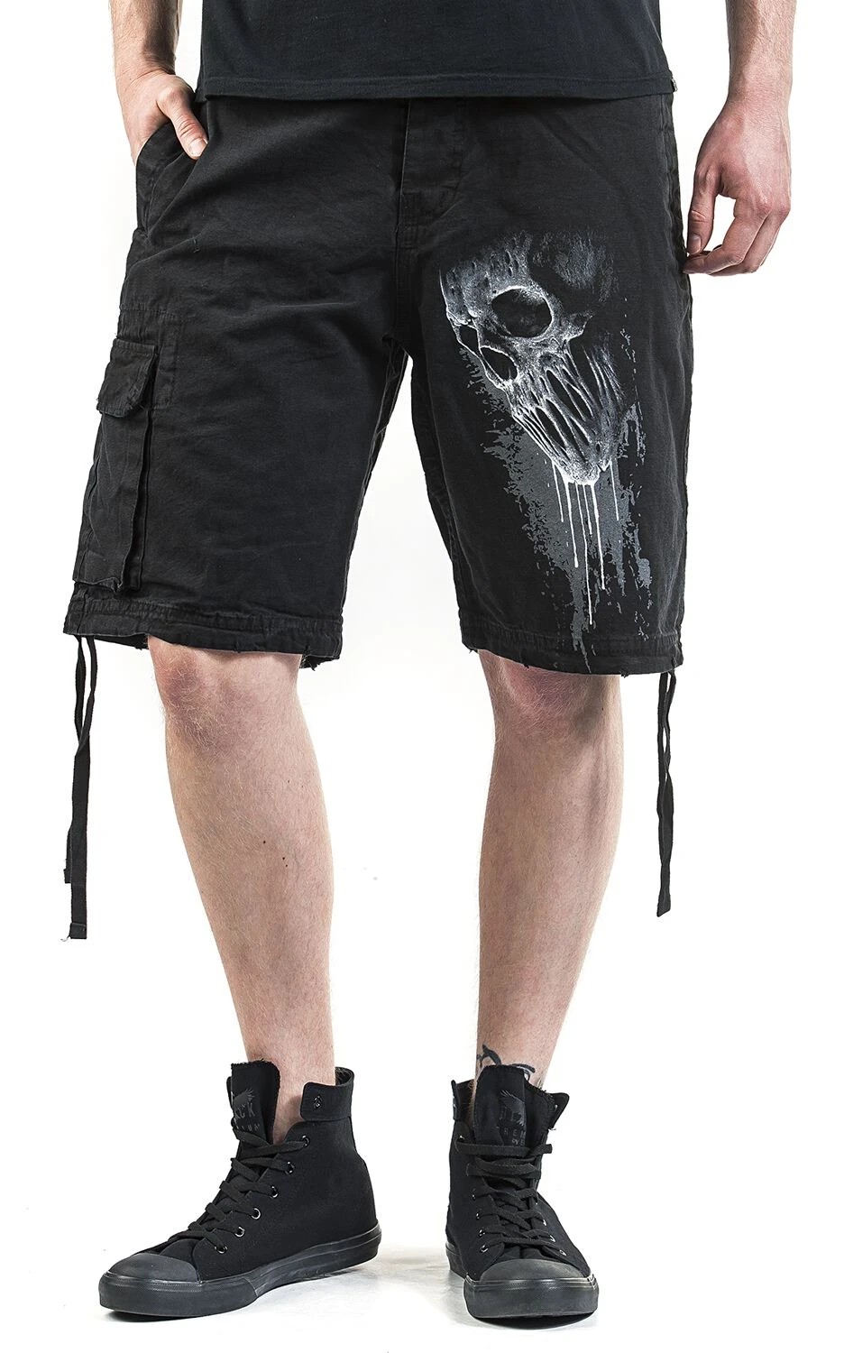 "Bat Curse" Shorts Black By Spiral 7 "Bat Curse" Shorts Black By Spiral - Image 5