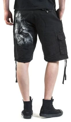 "Bat Curse" Shorts Black By Spiral 15 "Bat Curse" Shorts Black By Spiral -Men Fashion Clothing Store 396034wb