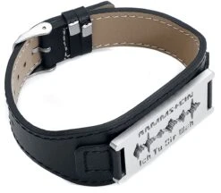 "Razor Blade "Ich Tu Dir Weh"" Leather Bracelet Black By Rammstein 10 "Razor Blade "Ich Tu Dir Weh"" Leather Bracelet Black By Rammstein -Men Fashion Clothing Store 396794a3