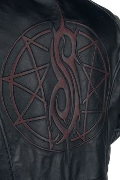 "EMP Signature Collection" Leather Jacket Black-red By Slipknot -Men Fashion Clothing Store 397124d3