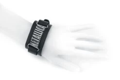 "Metallica Logo" Leather Bracelet Black By Metallica 10 "Metallica Logo" Leather Bracelet Black By Metallica -Men Fashion Clothing Store 397975c