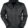 "Randall NSLROV" Leather Jacket Black By Gipsy -Men Fashion Clothing Store 398226a