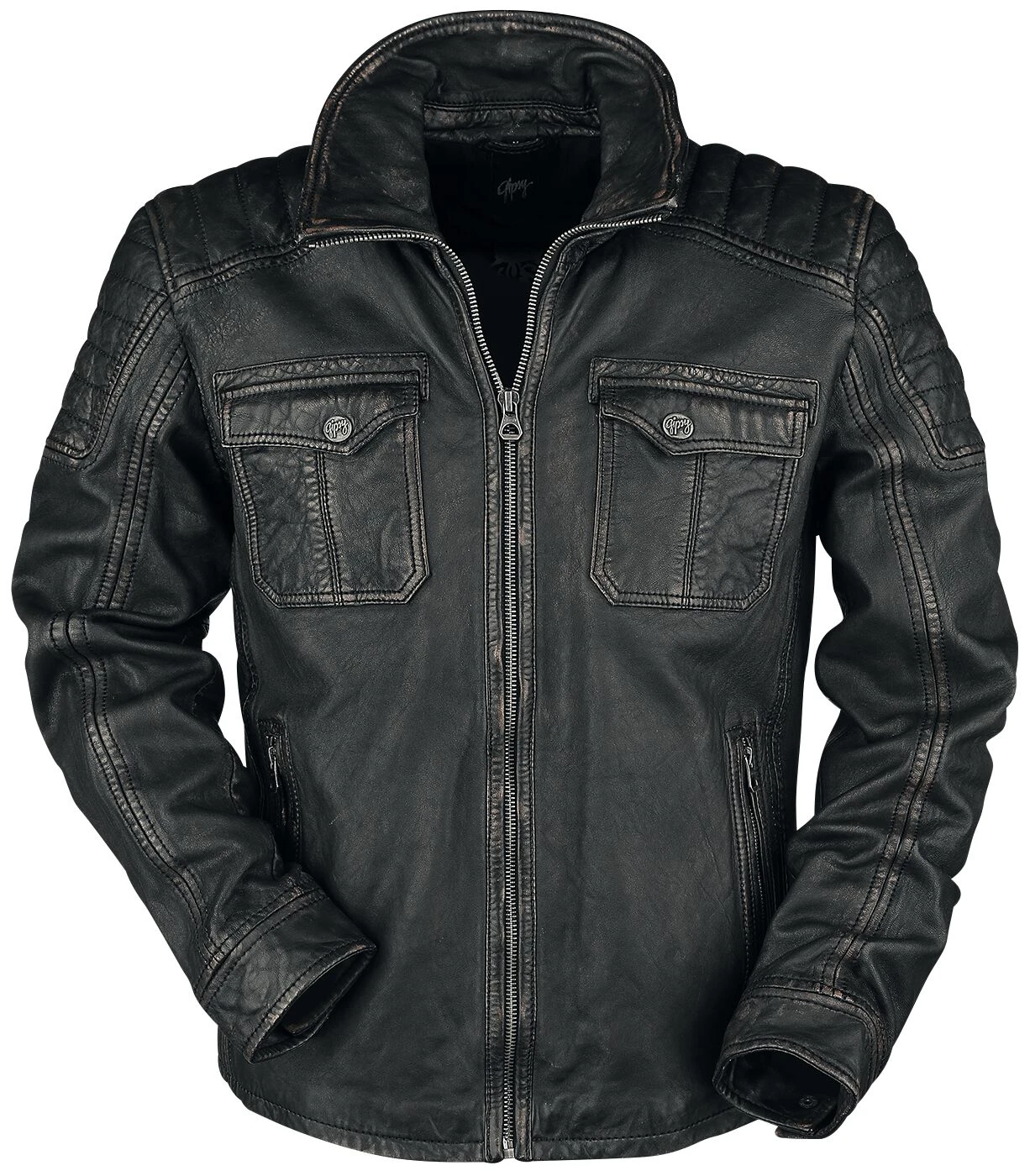 "Randall NSLROV" Leather Jacket Black By Gipsy 3 "Randall NSLROV" Leather Jacket Black By Gipsy