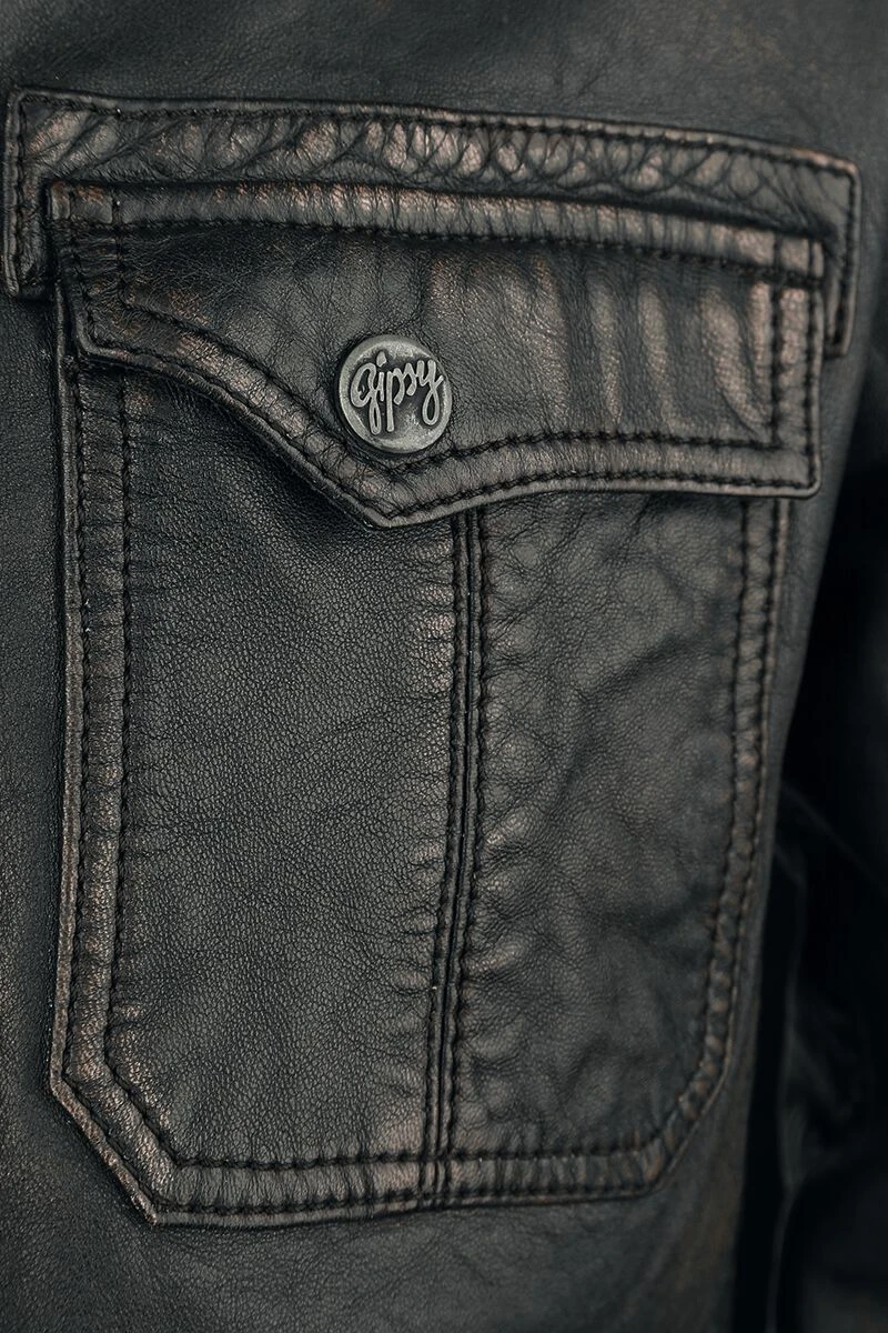 "Randall NSLROV" Leather Jacket Black By Gipsy 5 "Randall NSLROV" Leather Jacket Black By Gipsy - Image 3