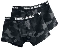 "2-Pack Camo Boxer Shorts" Boxers Set Dark Camo By Urban Classics
