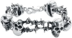"No Man's Land" Bracelet Silver-coloured By Alchemy Gothic