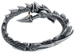 "Dragon's Lure" Bracelet Silver-coloured By Alchemy Gothic -Men Fashion Clothing Store 442546b