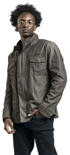 "Twister" Between-seasons Jacket Black-olive By Brandit -Men Fashion Clothing Store 443089wa