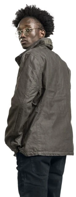 "Twister" Between-seasons Jacket Black-olive By Brandit -Men Fashion Clothing Store 443089wb