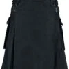 "Black Kilt" Medium-length Skirt Black By Altana Industries 1 "Black Kilt" Medium-length Skirt Black By Altana Industries -Men Fashion Clothing Store 443500a