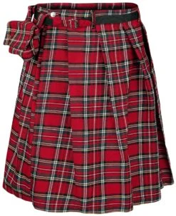 "Fear Is Over Kilt" Medium-length Skirt Red By Banned Alternative