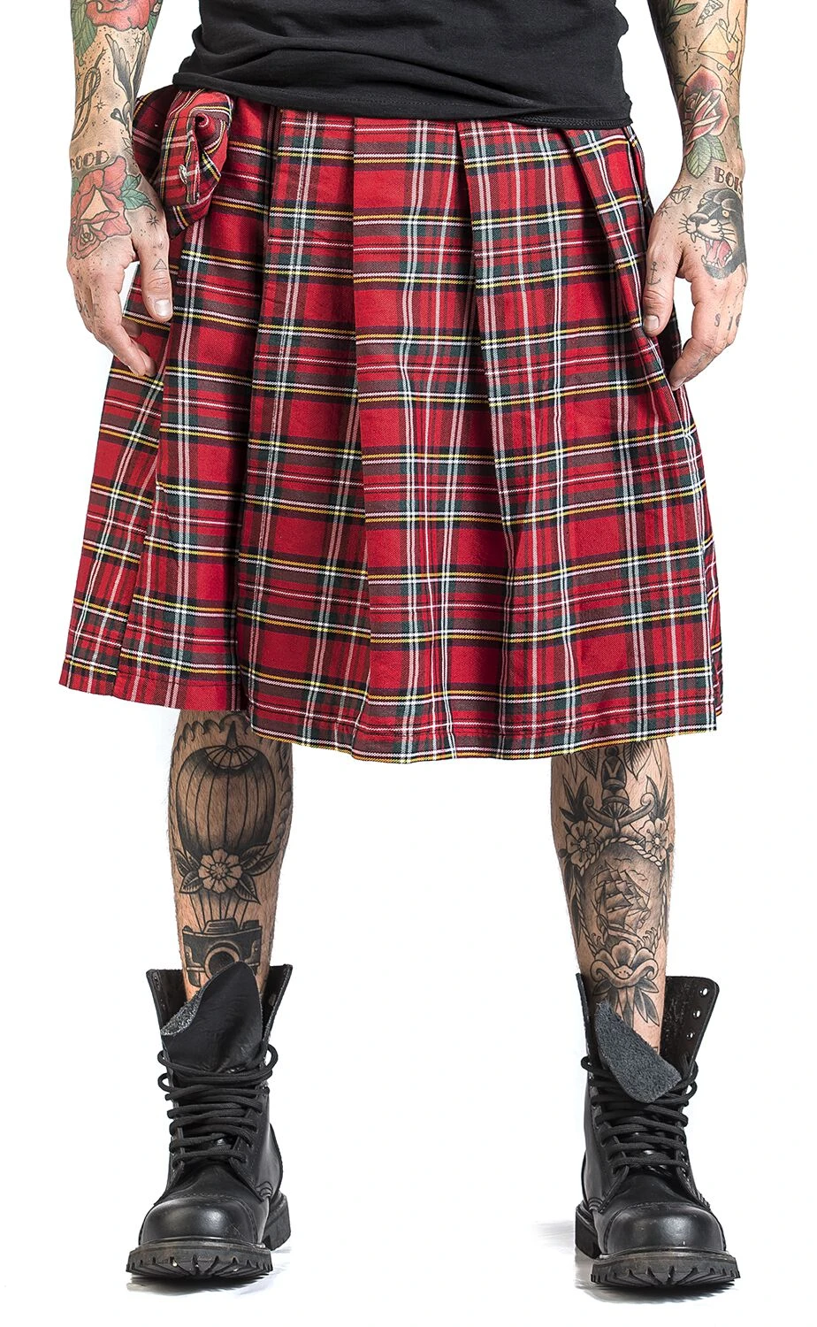 "Fear Is Over Kilt" Medium-length Skirt Red By Banned Alternative 6 "Fear Is Over Kilt" Medium-length Skirt Red By Banned Alternative - Image 4