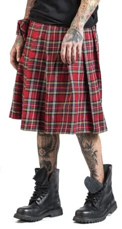 "Fear Is Over Kilt" Medium-length Skirt Red By Banned Alternative 12 "Fear Is Over Kilt" Medium-length Skirt Red By Banned Alternative -Men Fashion Clothing Store 443568wa2