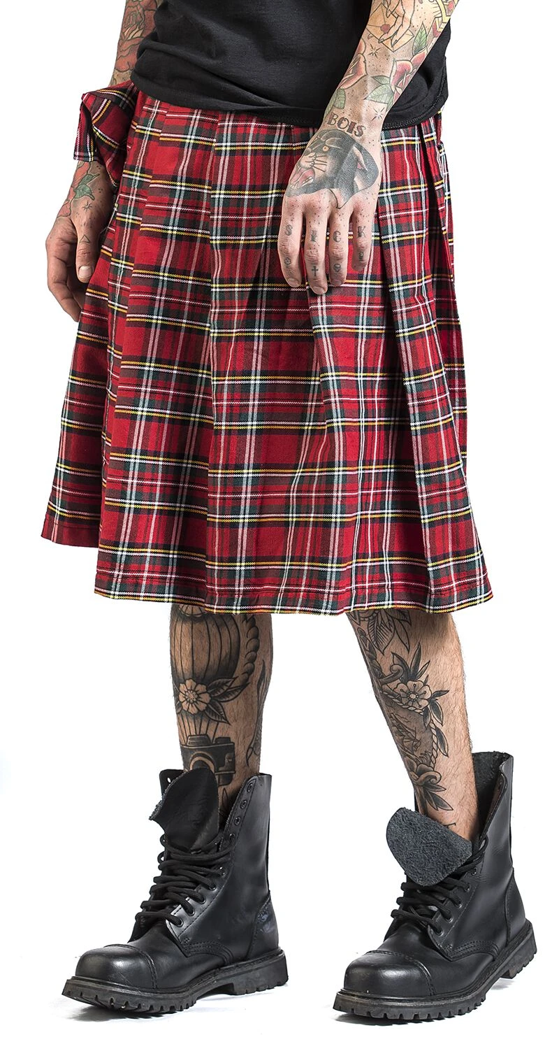 "Fear Is Over Kilt" Medium-length Skirt Red By Banned Alternative 7 "Fear Is Over Kilt" Medium-length Skirt Red By Banned Alternative - Image 5