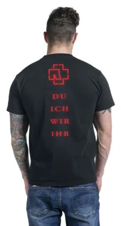 "Du-Ich-Wir-Ihr" T-Shirt Black By Rammstein -Men Fashion Clothing Store 443804wb