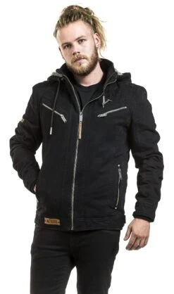 "EMP Signature Collection" Winter Jacket Black-grey By Metallica 16 "EMP Signature Collection" Winter Jacket Black-grey By Metallica -Men Fashion Clothing Store 447455wa