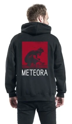 "Meteora Red" Hooded Zip Black By Linkin Park -Men Fashion Clothing Store 448003wb