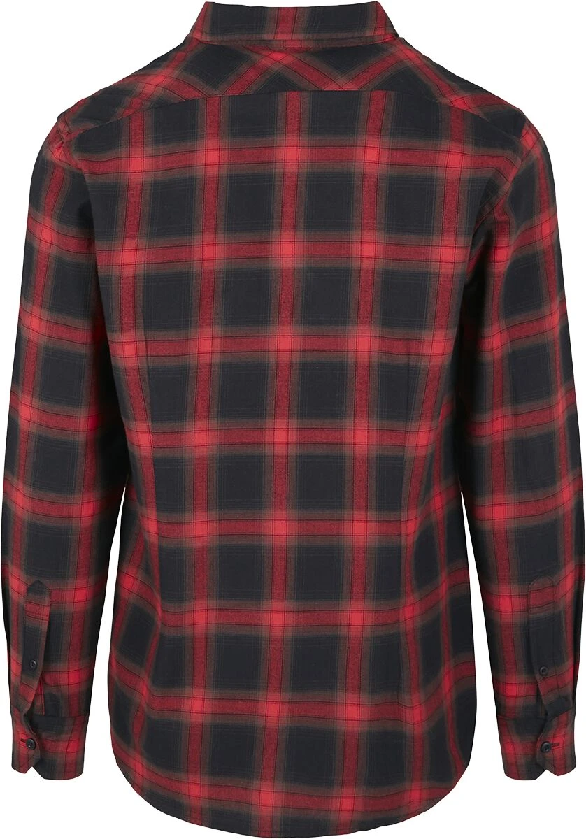 "Checked Flanell Shirt 6" Flanel Shirt Black-red By Urban Classics 4 "Checked Flanell Shirt 6" Flanel Shirt Black-red By Urban Classics - Image 2