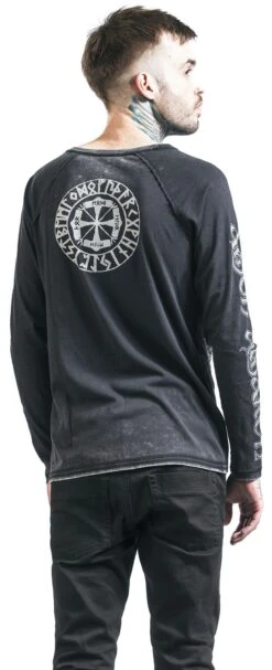 "EMP Signature Collection" Long-sleeve Shirt Dark Grey By Amon Amarth 21 "EMP Signature Collection" Long-sleeve Shirt Dark Grey By Amon Amarth -Men Fashion Clothing Store 4511502wb