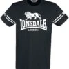 "Aldeburgh" T-Shirt Black By Lonsdale London