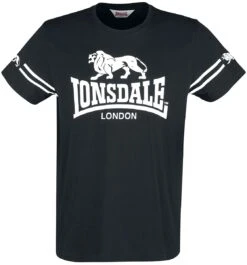 "Aldeburgh" T-Shirt Black By Lonsdale London