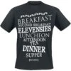"Hobbit Meals" T-Shirt Black By The Lord Of The Rings
