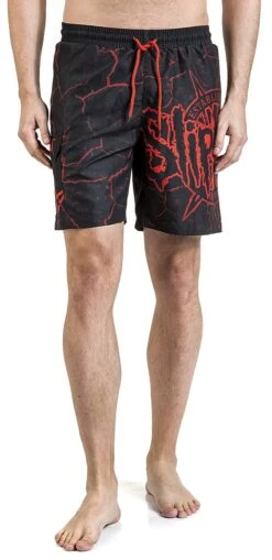 "EMP Signature Collection" Swim Shorts Black-red By Slipknot -Men Fashion Clothing Store 454757wa