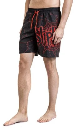 "EMP Signature Collection" Swim Shorts Black-red By Slipknot -Men Fashion Clothing Store 454757wa2