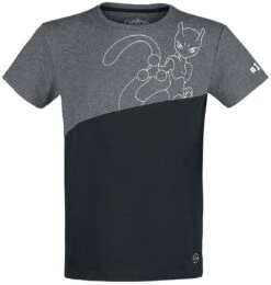 "Mewtwo" T-Shirt Black/mottled Grey By Pokémon