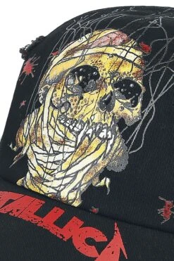 "One - Distressed Dad Cap" Cap Black By Metallica -Men Fashion Clothing Store 455184d