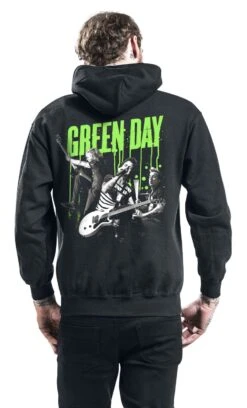 "Revolution Drips" Hooded Sweater Black By Green Day -Men Fashion Clothing Store 455679wb