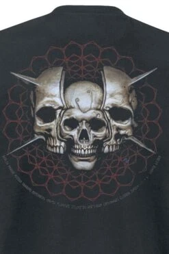 "Skull Spikes" T-Shirt Black By Tool 10 "Skull Spikes" T-Shirt Black By Tool -Men Fashion Clothing Store 455898d