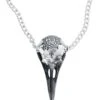 "Volvan Raven Skull" Necklace Silver-coloured By Alchemy Gothic 2 "Volvan Raven Skull" Necklace Silver-coloured By Alchemy Gothic -Men Fashion Clothing Store 456460a
