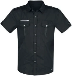 "Rockstar Shirt T/C" Short-sleeved Shirt Black By Brandit