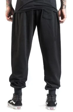 "Flag And Logo" Tracksuit Trousers Black By NASA -Men Fashion Clothing Store 457539wb