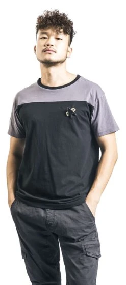 "U.S.S. Enterprise" T-Shirt Black-grey By Star Trek 12 "U.S.S. Enterprise" T-Shirt Black-grey By Star Trek -Men Fashion Clothing Store 457842wa