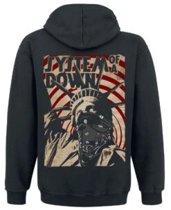 "Liberty Bandit" Hooded Sweater Black By System Of A Down -Men Fashion Clothing Store 458806b
