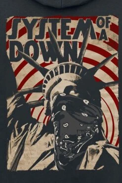 "Liberty Bandit" Hooded Sweater Black By System Of A Down -Men Fashion Clothing Store 458806d