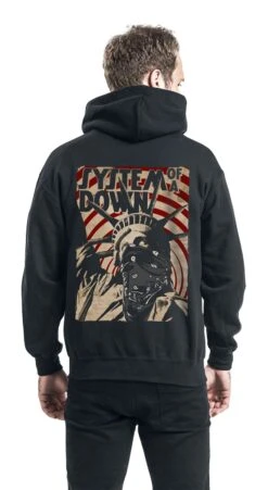 "Liberty Bandit" Hooded Sweater Black By System Of A Down -Men Fashion Clothing Store 458806wb