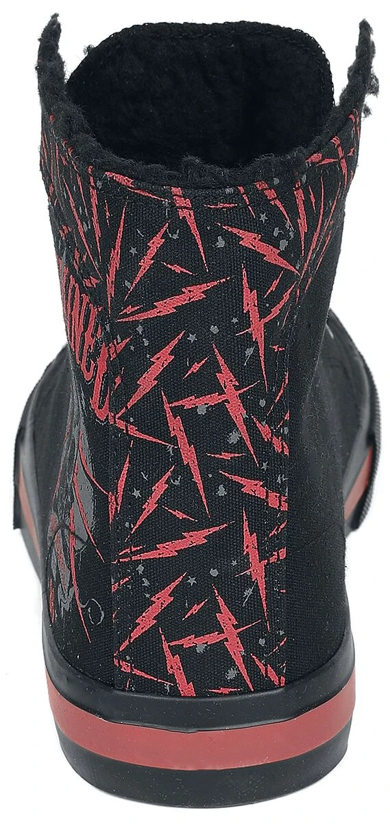 "Lined Trainers With Print" Sneakers High Black By Rock Rebel By EMP 4 "Lined Trainers With Print" Sneakers High Black By Rock Rebel By EMP - Image 2