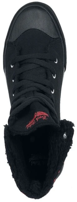 "Lined Trainers With Print" Sneakers High Black By Rock Rebel By EMP 12 "Lined Trainers With Print" Sneakers High Black By Rock Rebel By EMP -Men Fashion Clothing Store 459180a4