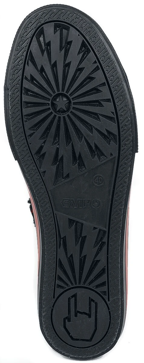 "Lined Trainers With Print" Sneakers High Black By Rock Rebel By EMP 7 "Lined Trainers With Print" Sneakers High Black By Rock Rebel By EMP - Image 5