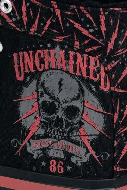 "Lined Trainers With Print" Sneakers High Black By Rock Rebel By EMP 14 "Lined Trainers With Print" Sneakers High Black By Rock Rebel By EMP -Men Fashion Clothing Store 459180d