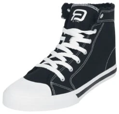 "Black Lined Sneakers" Sneakers High Black By RED By EMP