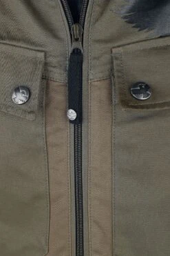 "Brown Jacket With Large Front Pockets" Between-seasons Jacket Brown By Black Premium By EMP -Men Fashion Clothing Store 459544d